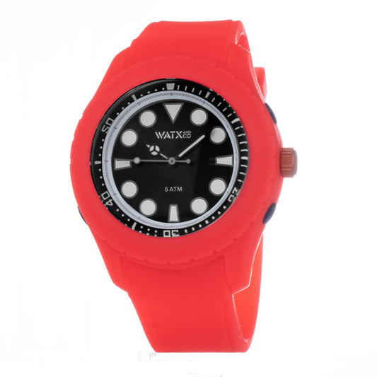 WATXANDCO Red Synthetic Watch