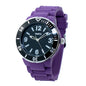 WATXANDCO Purple Rubber Sport Watch