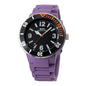 WATXANDCO Purple Synthetic Sport Watch