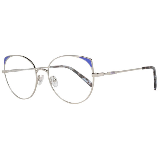 Emilio Pucci EP5124 Gray Metal Glasses (Frames) - Sophisticated Style
