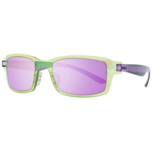 TRY COVER CHANGE Bicolor Plastic Sunglasses for Men - Green & Purple