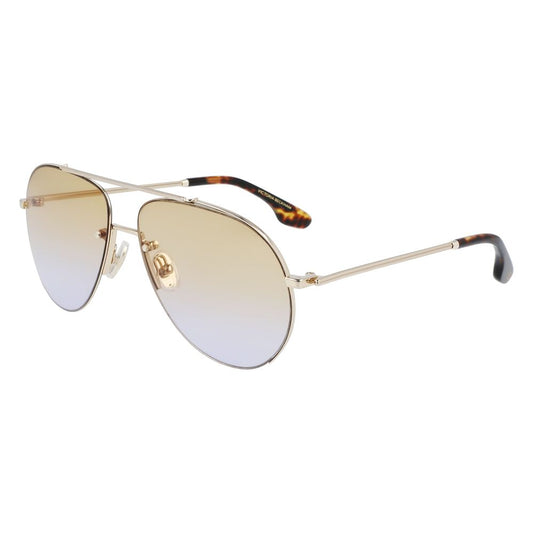 Victoria Beckham VB213S Gold Metal Sunglasses for Women