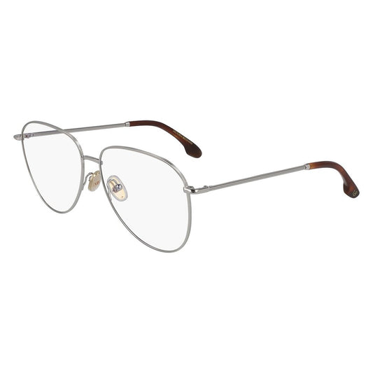 Victoria Beckham Gray Metal Glasses Frames for Women
