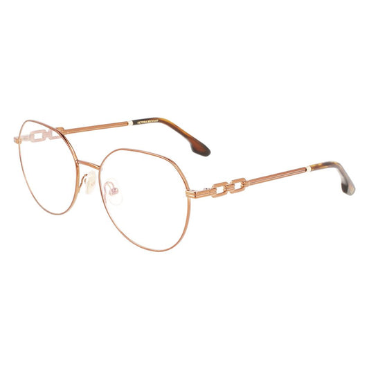 Victoria Beckham Brown Metal Glasses (Frames) - Sophisticated Style