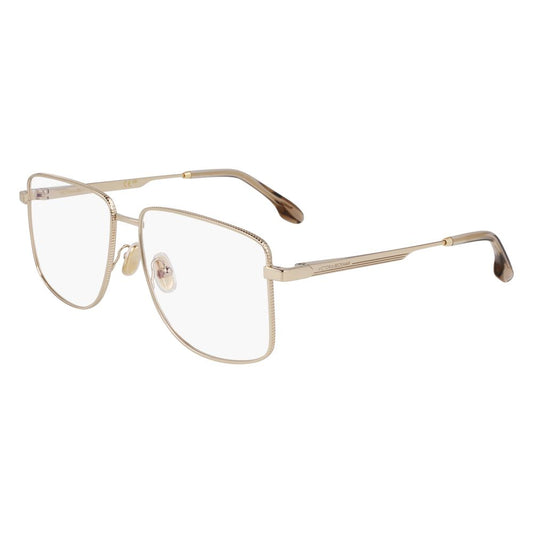 Victoria Beckham Gold Metal Glasses Frames for Women