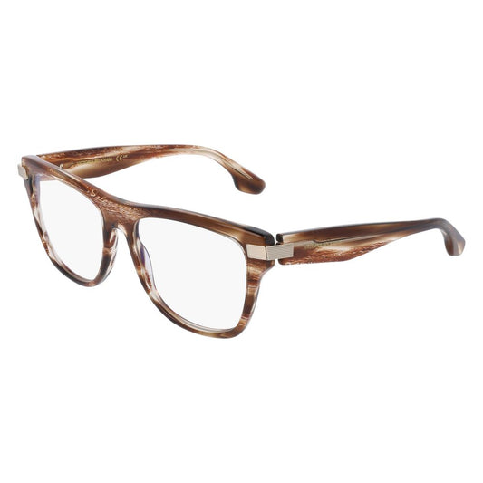 Victoria Beckham Brown Acetate Glasses (Frames) - Elegant Style