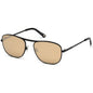 WEB EYEWEAR Black Metal Sunglasses