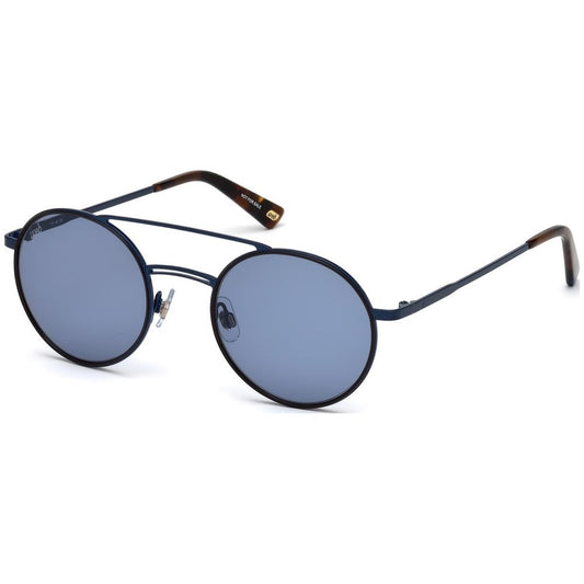 WEB EYEWEAR Blue Metal Sunglasses for Men - Model WE0233-90V
