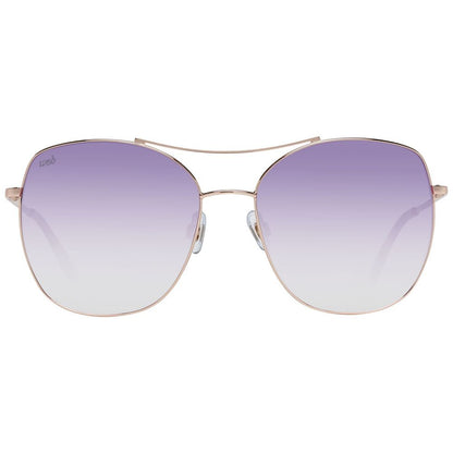 WEB EYEWEAR Gold Metal Sunglasses