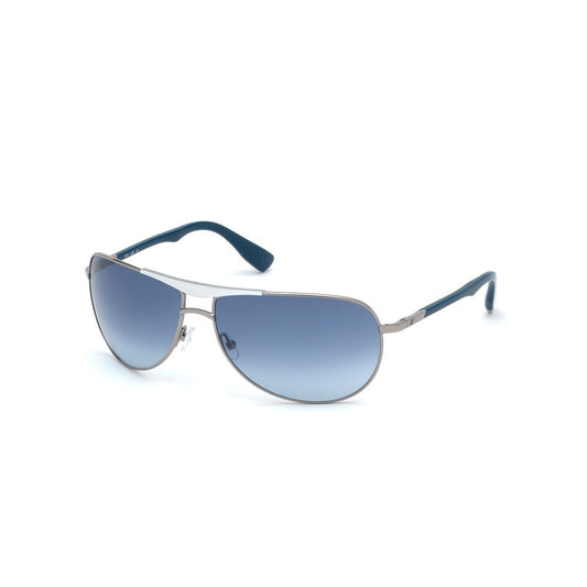 WEB EYEWEAR Gray Metal Sunglasses for Men - Model WE0273-6614W