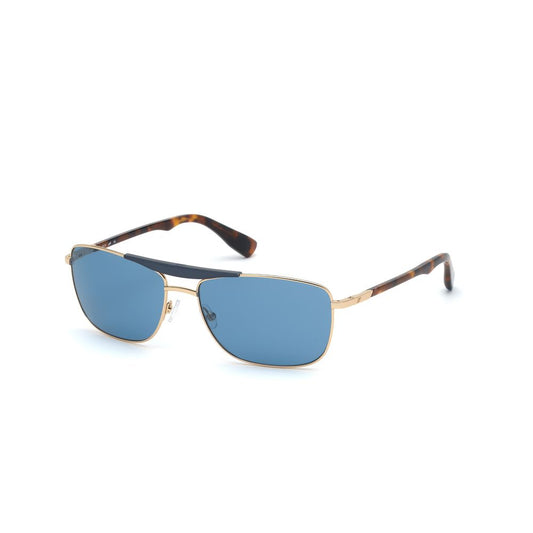 WEB EYEWEAR Gold Metal Sunglasses - Model WE0274-6032V