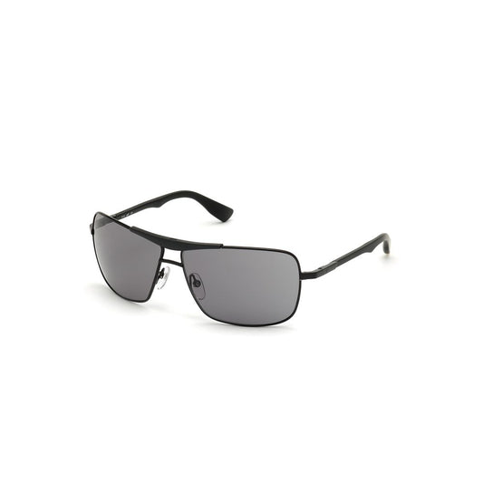 WEB EYEWEAR Black Metal Sunglasses - Stylish & UV Protected