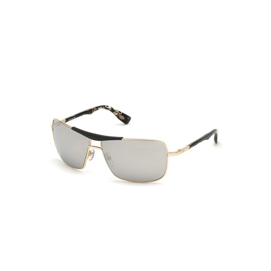 WEB EYEWEAR Gold Metal Sunglasses - Stylish and Durable