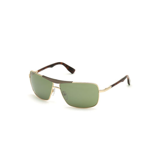 WEB EYEWEAR Gold Metal Sunglasses for Men - Model WE0280-6232N