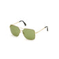 WEB EYEWEAR Gold Metal Sunglasses