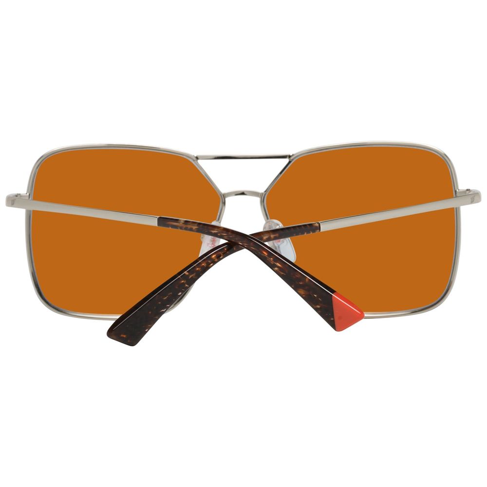 WEB EYEWEAR Gold Metal Sunglasses