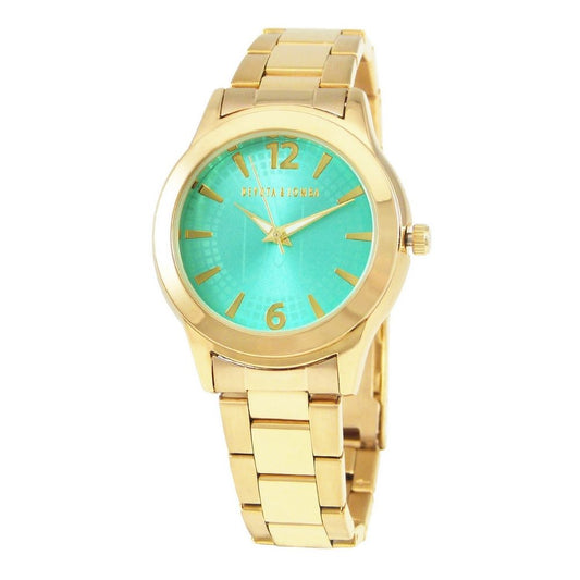 DEVOTA & LOMBA Montre de Luxe en Acier Inoxydable Doré