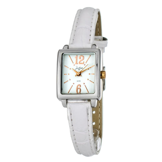 JUSTINA Multicolor Leather Dress Watch