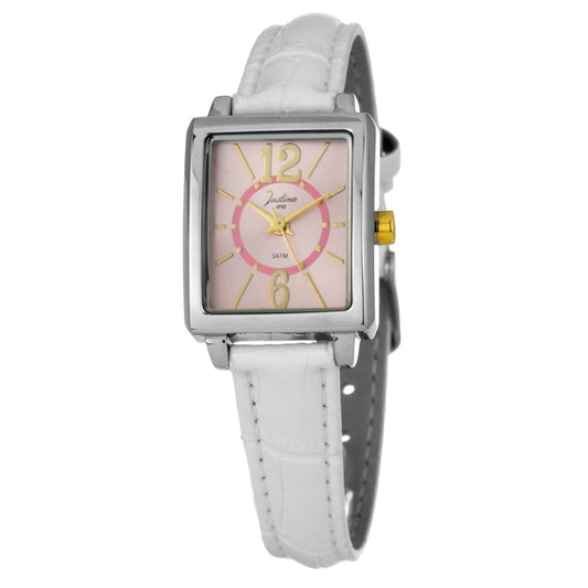 JUSTINA Multicolor Leather Dress Watch