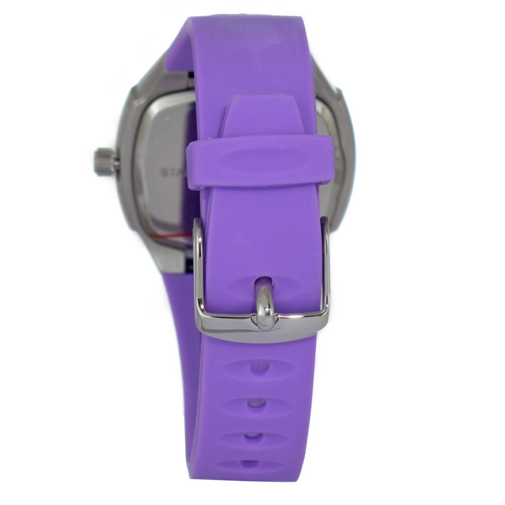 JUSTINA Purple Rubber Dress Watch