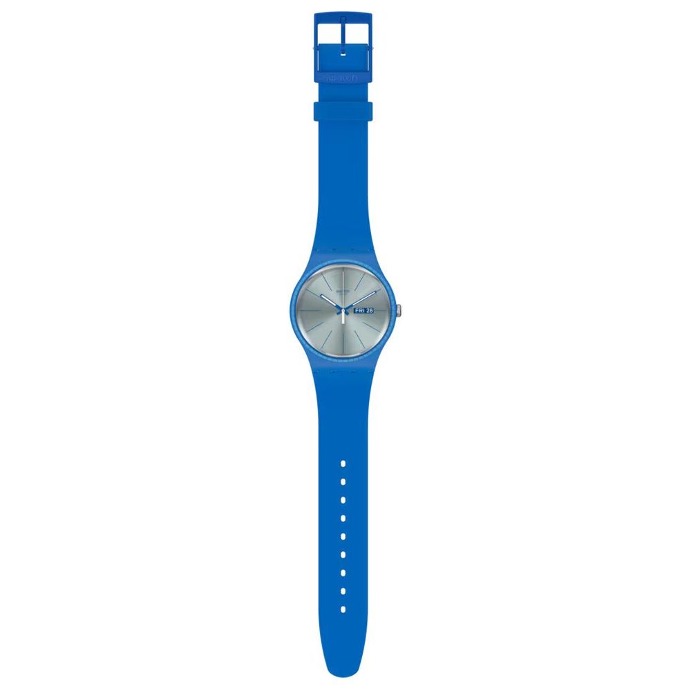 SWATCH Blue Plastic Dress Watch