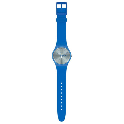 SWATCH Blue Plastic Dress Watch