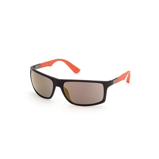 WEB EYEWEAR Black Acetate Sunglasses for Men