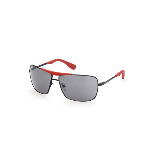 WEB EYEWEAR Black Metal Sunglasses - Model WE0295-6402A