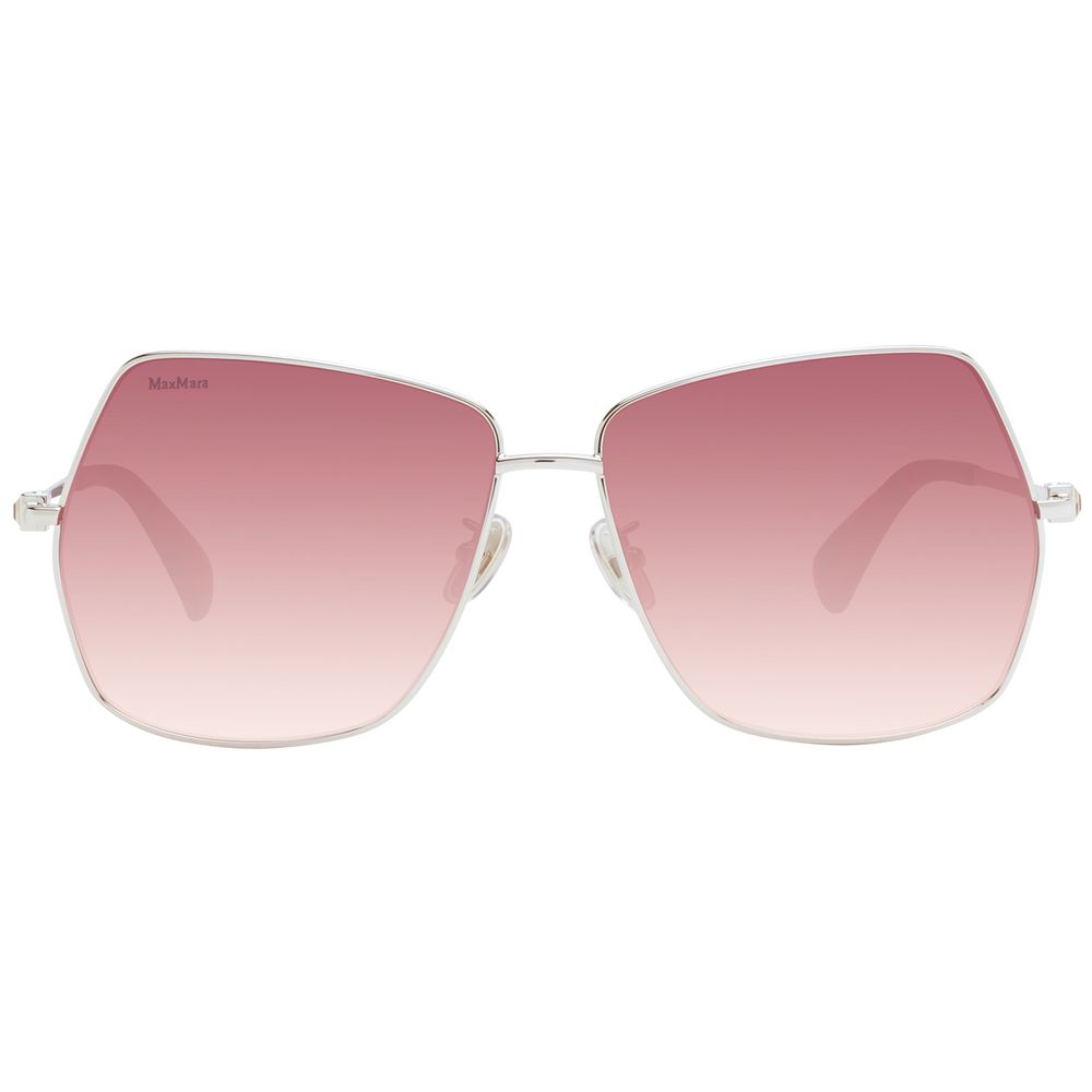 Max Mara Lunettes de soleil en métal argenté pour femmes