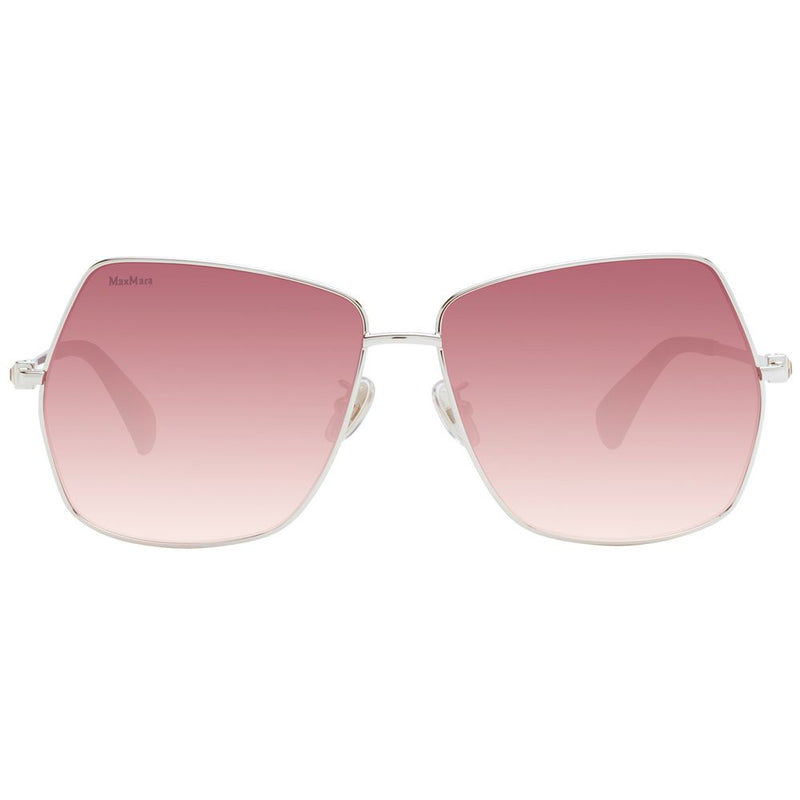 Max Mara Lunettes de soleil en métal argenté pour femmes