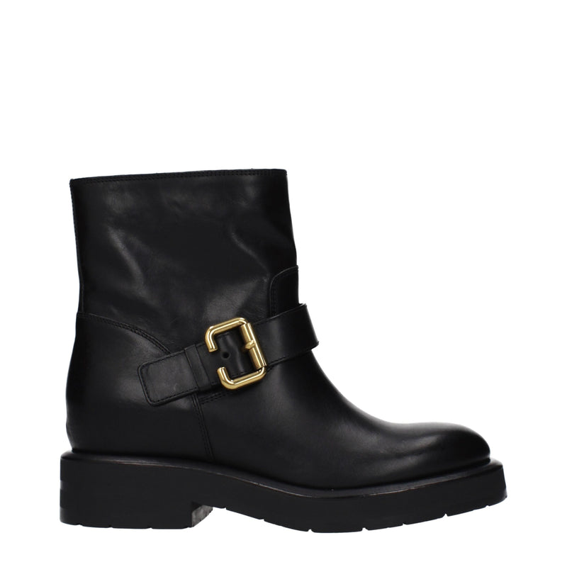 Chloé Black Leather Ankle Boots - Stylish & Comfortable Footwear