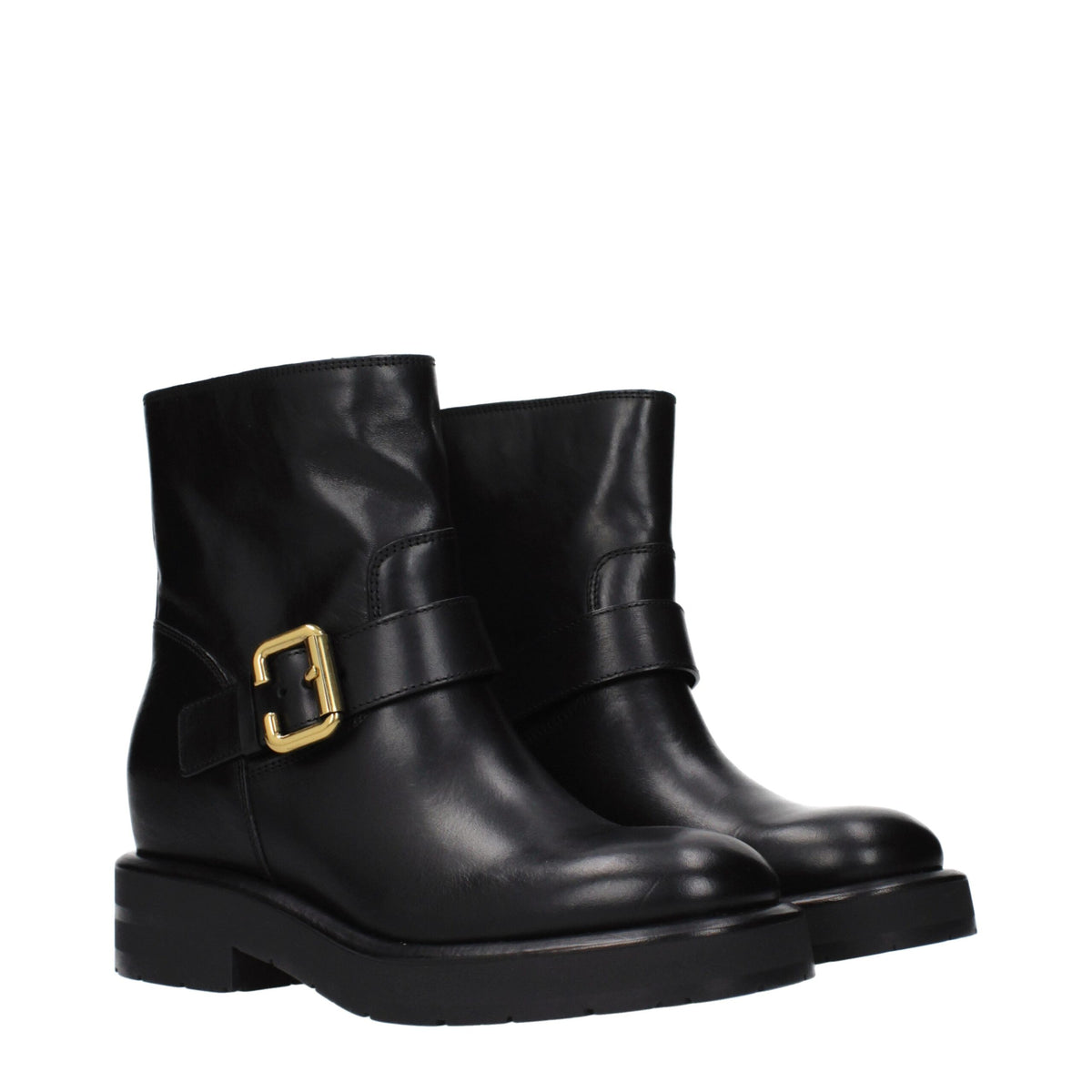 Chloé Black Leather Ankle Boots - Stylish & Comfortable Footwear