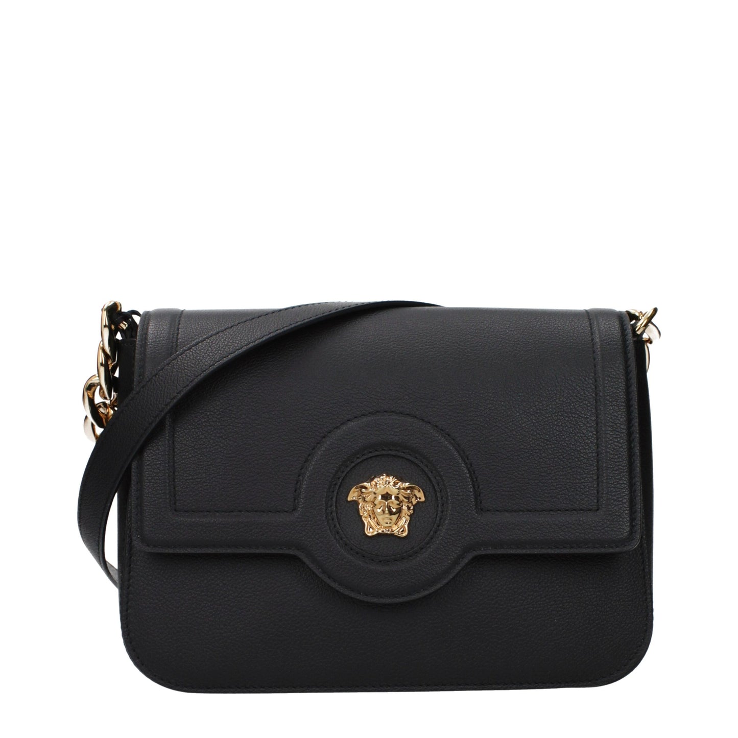 Sac bandoulière Versace en cuir noir