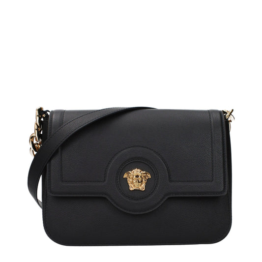 Sac bandoulière Versace en cuir noir
