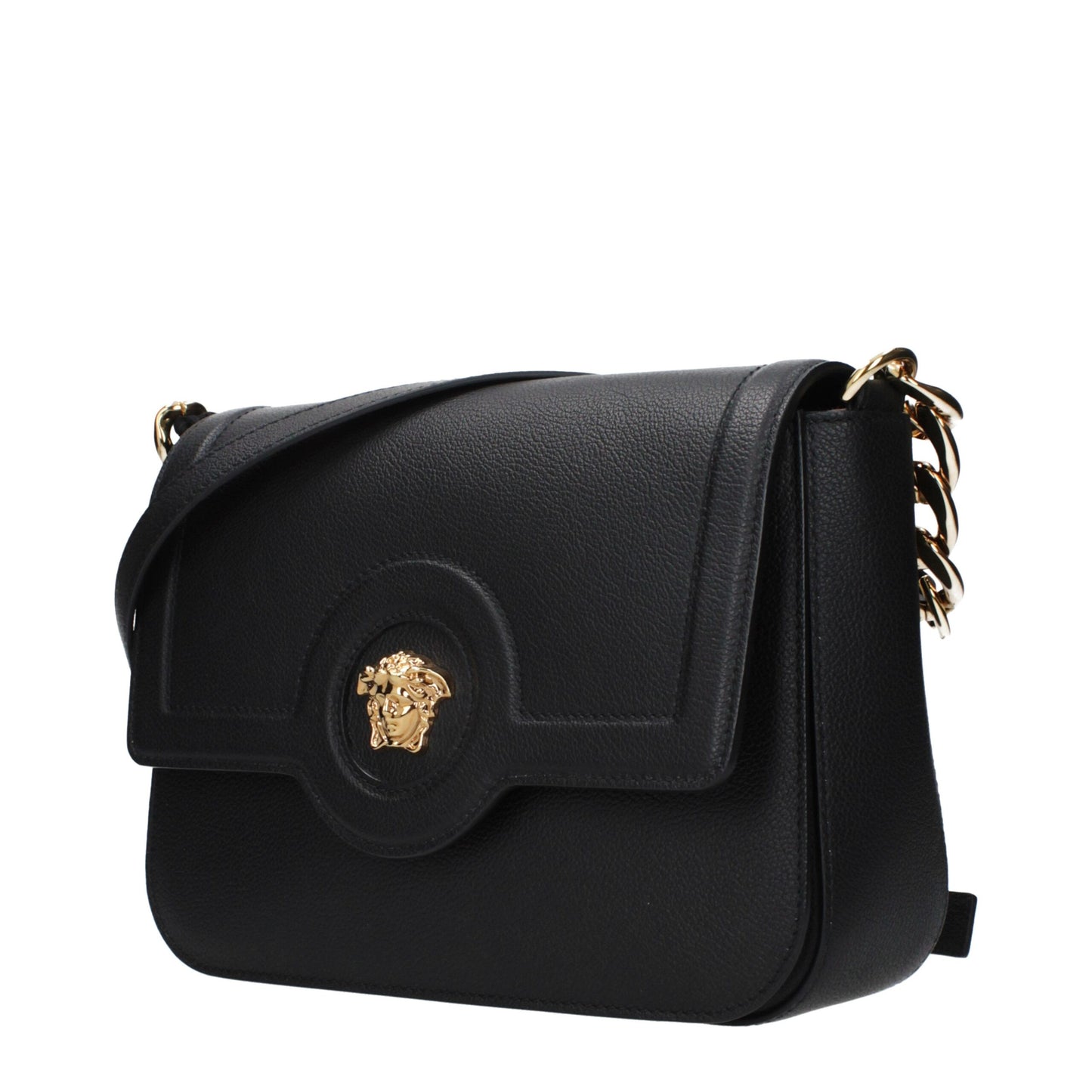 Sac bandoulière Versace en cuir noir