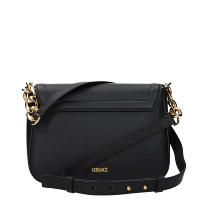 Sac bandoulière Versace en cuir noir