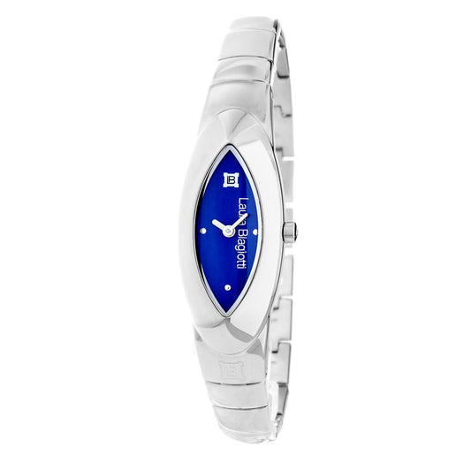 Montre Bracelet en Acier Inoxydable Grise Laura Biagiotti