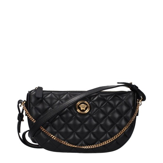 Sac à main Versace en cuir noir