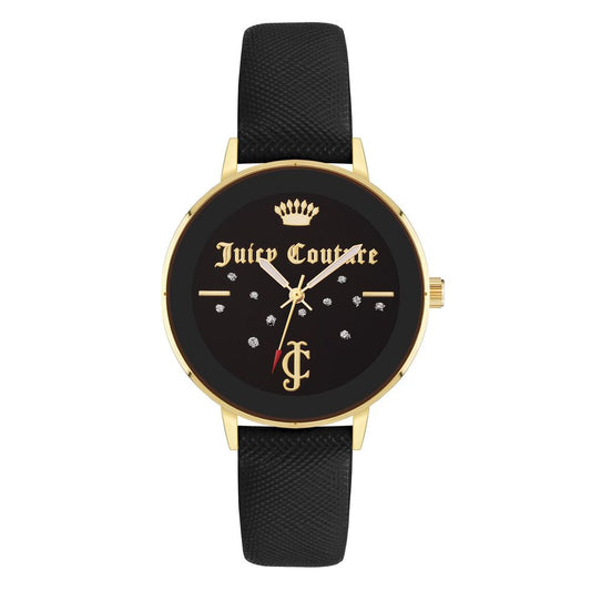Juicy Couture Black Plastic Dress Watch - Stylish & Elegant