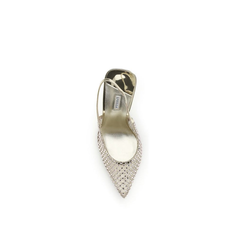 LE SILLA Gilda Silver Nylon Platform Pumps for Women