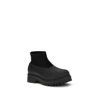 TRETORN Black Rubber Ankle Boots