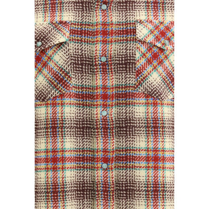 God's True Cashmere Multicolor Cashmere Patroon Shirt