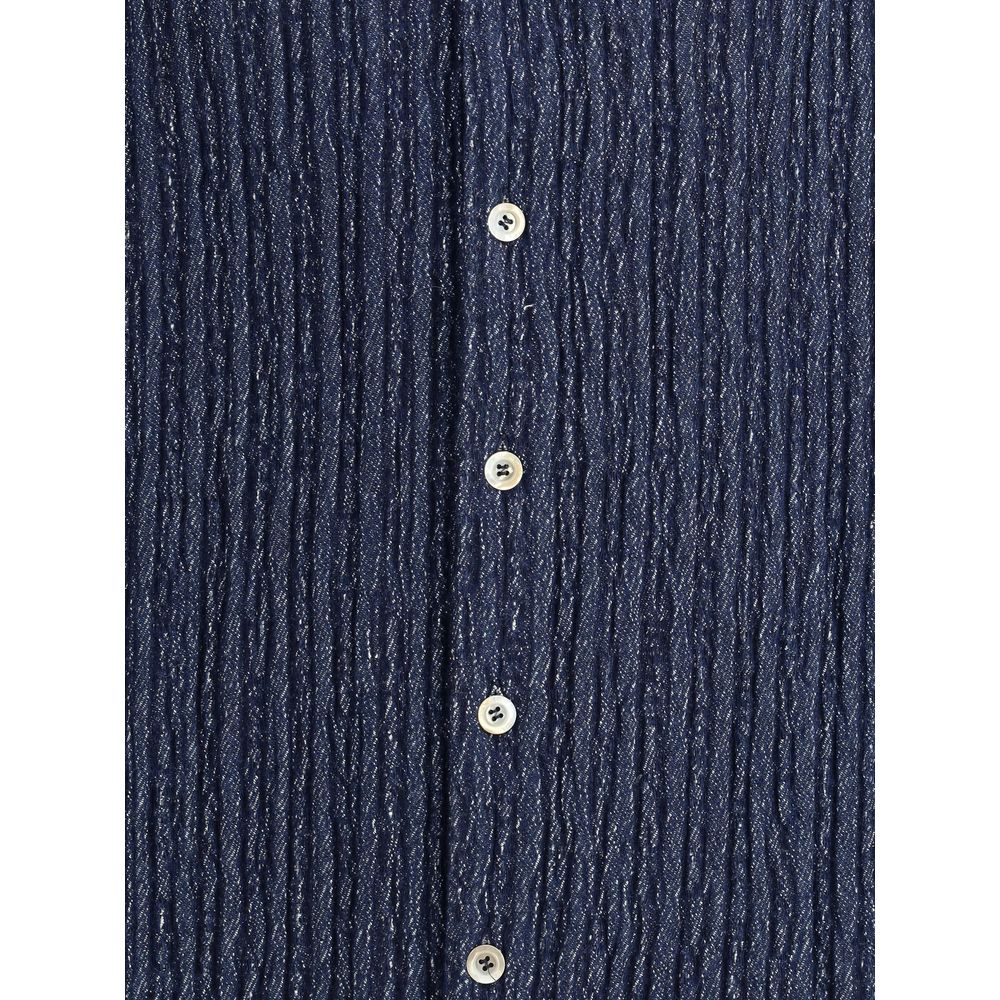 SÉFR Blue Cotton Shirt