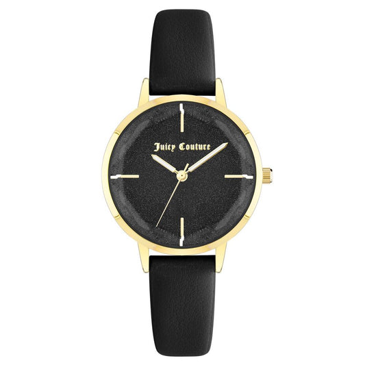 Montre de Luxe Juicy Couture Black Plastic Dress Watch
