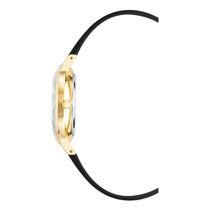 Juicy Couture Black Plastic Dress Watch