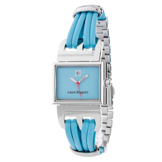 Montre de Luxe en Cuir Bleu Laura Biagiotti
