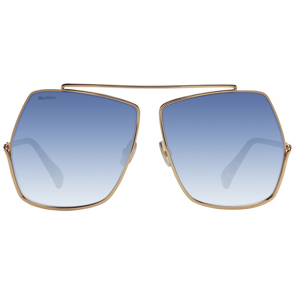 Lunettes de soleil Max Mara en métal doré