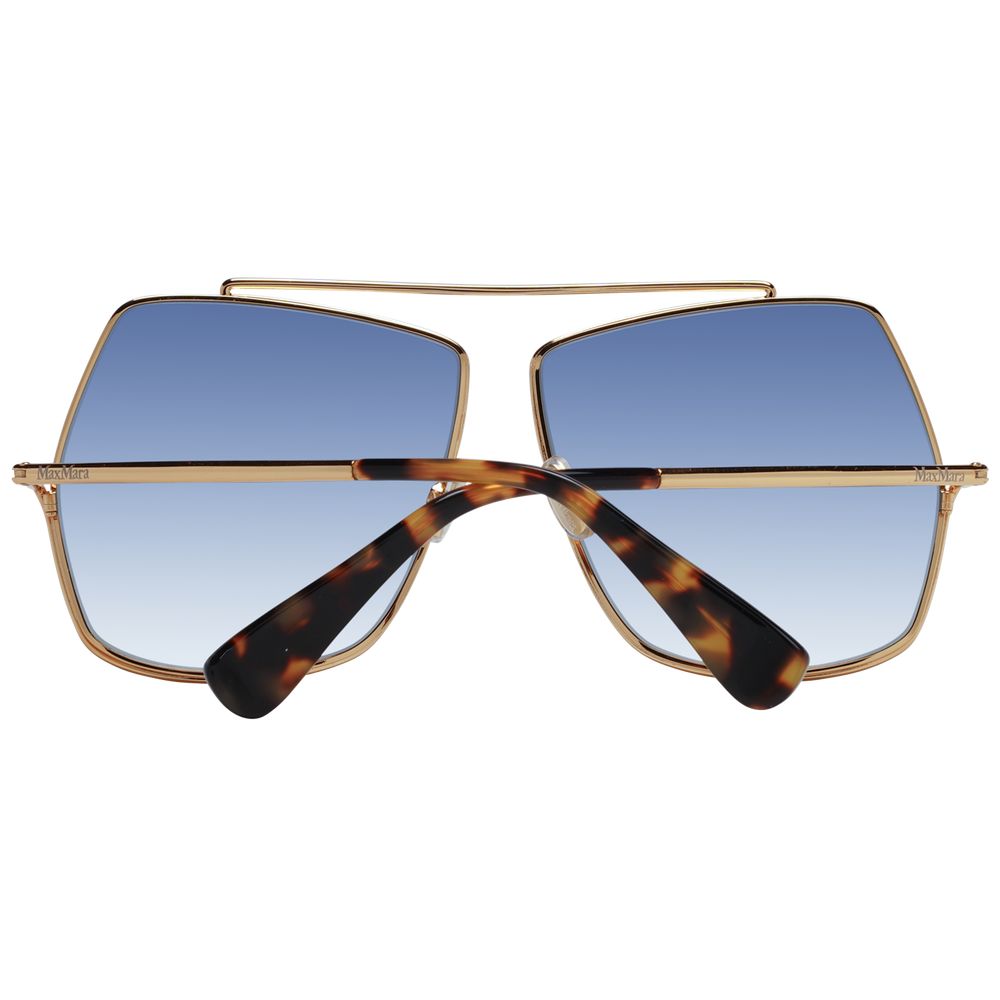 Lunettes de soleil Max Mara en métal doré