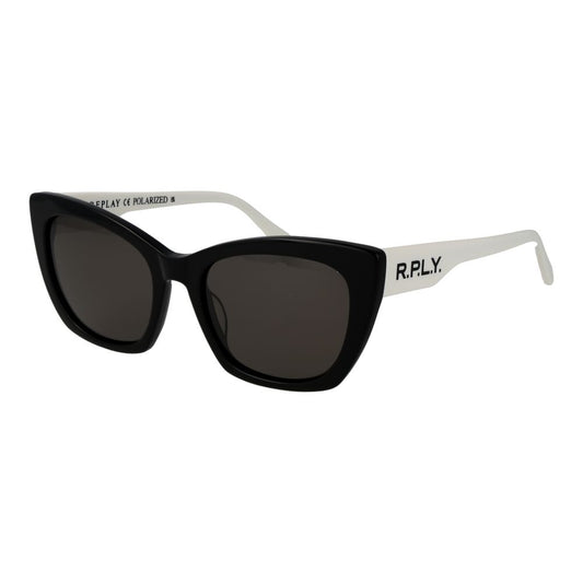 Lunettes de soleil en plastique noir Replay