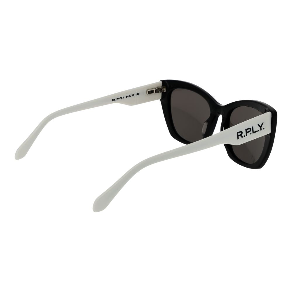 Replay Black Plastic Cat Eye Sunglasses for Women